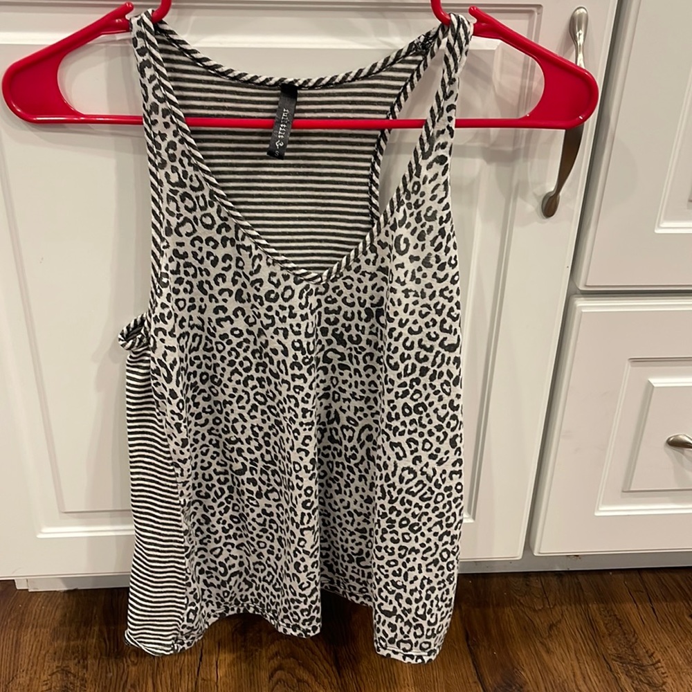 Full tilt cheetah tank top size s